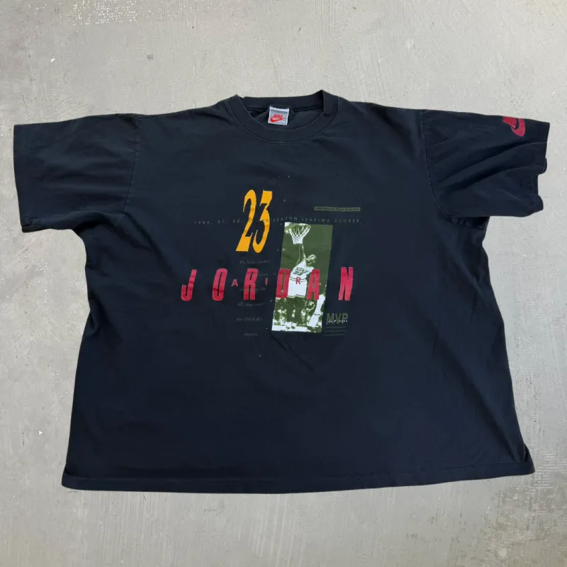 J- Vintage 90s Nike Michael Jordan Accolade Graphic Single Stitch Tee - XL made by HG Vintage