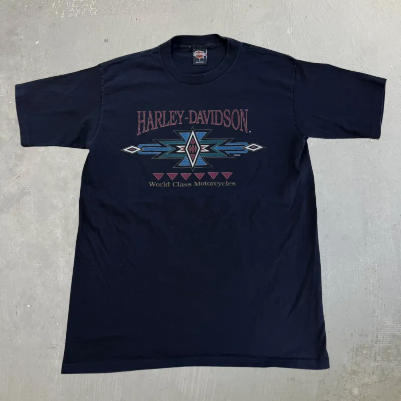 J- Vintage '95 Harley Davidson Jacksonville Fl. Made In USA Single Stitch Tee - L made by Harley-Davidson