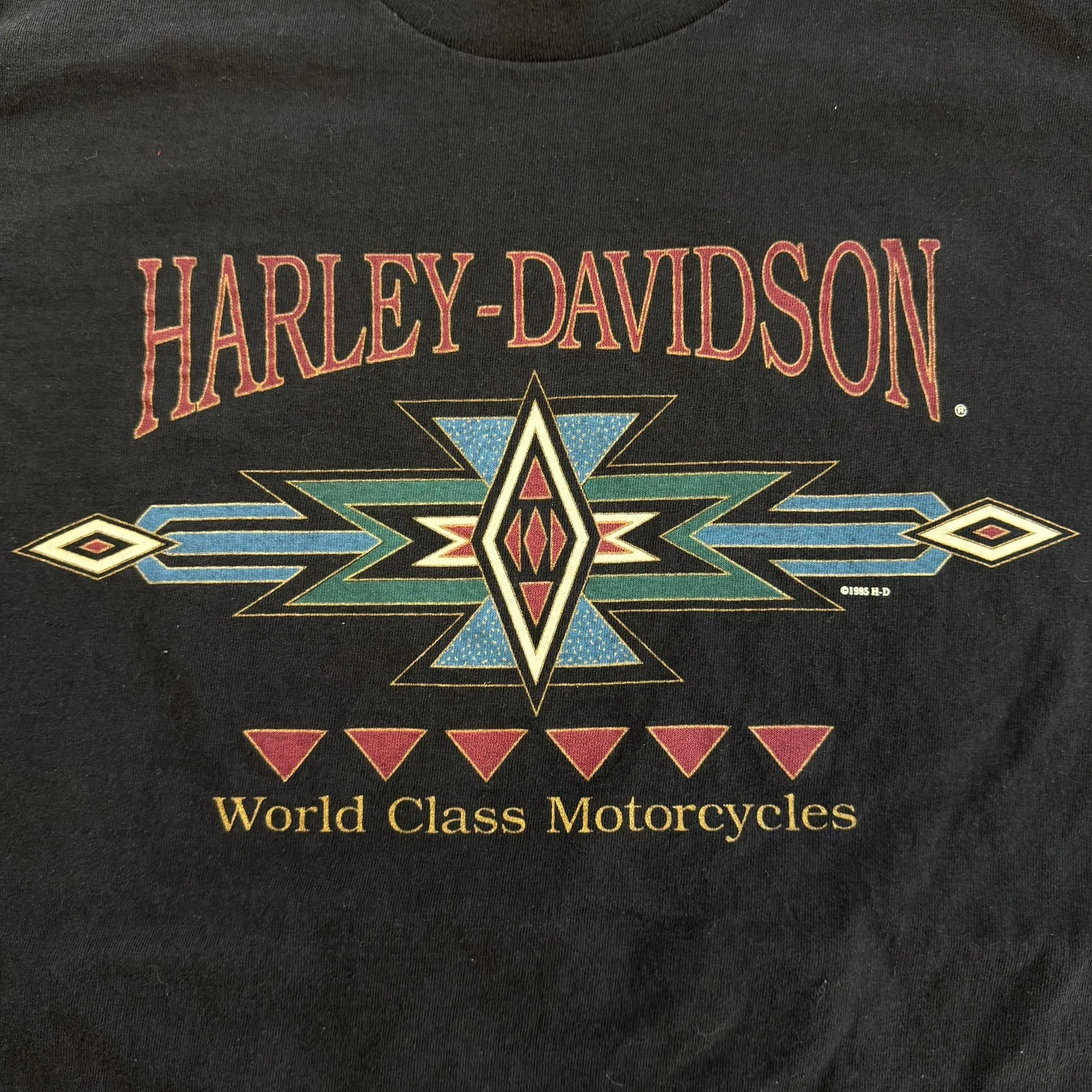 J- Vintage '95 Harley Davidson Jacksonville Fl. Made In USA Single Stitch Tee - L sold by HG Vintage product image thumbnail 2