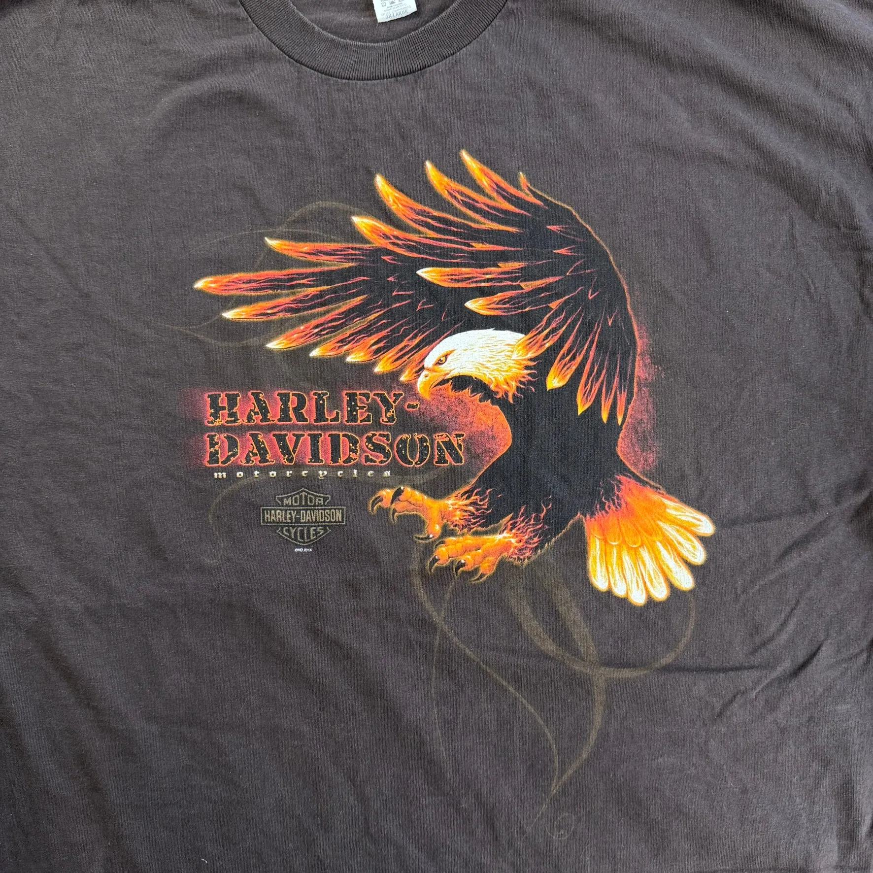 J- '14 Harley Davidson New Hampshire Eagle Graphic Long Sleeve Tee - 3XL sold by HG Vintage product image thumbnail 2