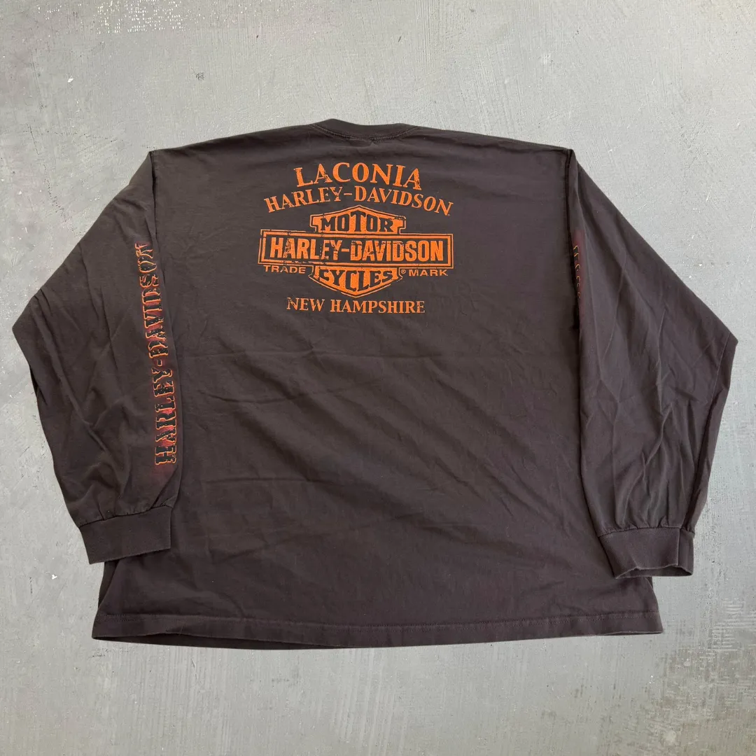 J- '14 Harley Davidson New Hampshire Eagle Graphic Long Sleeve Tee - 3XL sold by HG Vintage product image thumbnail 4