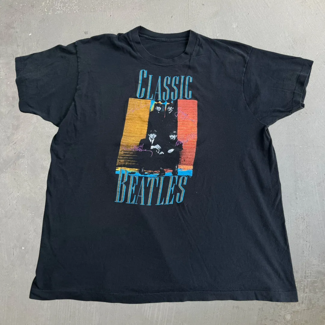 J- Vintage Beatles Classic Graphic Single Stitch Tee - XL sold by HG Vintage