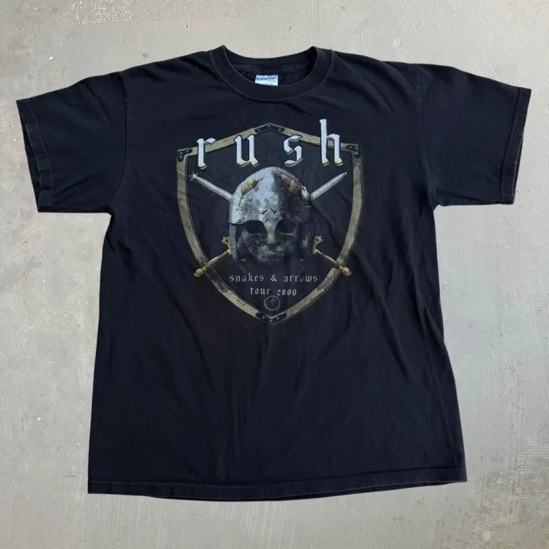 J- Vintage '08 Rush Snakes & Arrows Tour Graphic Tee - M made by HG Vintage