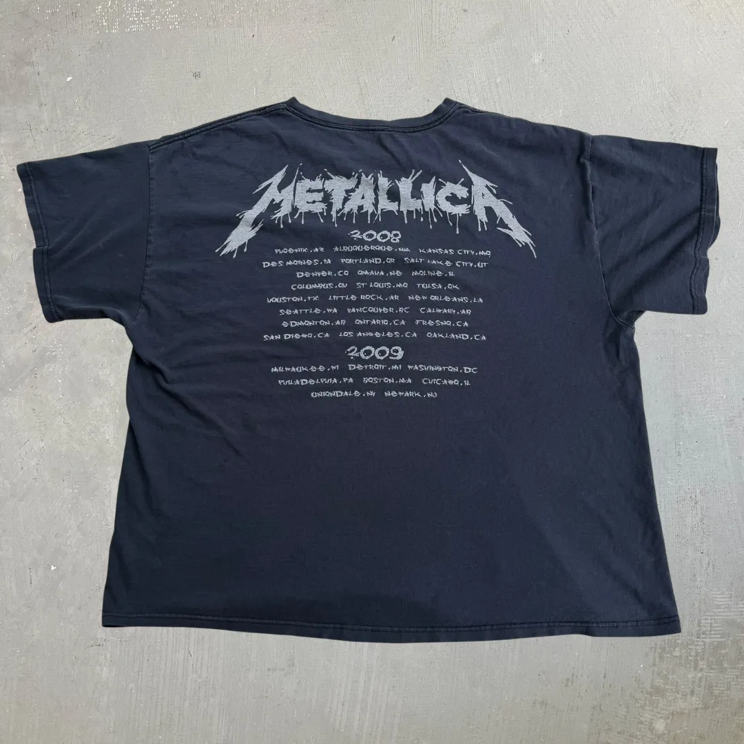 J- Vintage '08 Metallica World Magnetic Tour Graphic Tee - XL sold by HG Vintage product image thumbnail 4