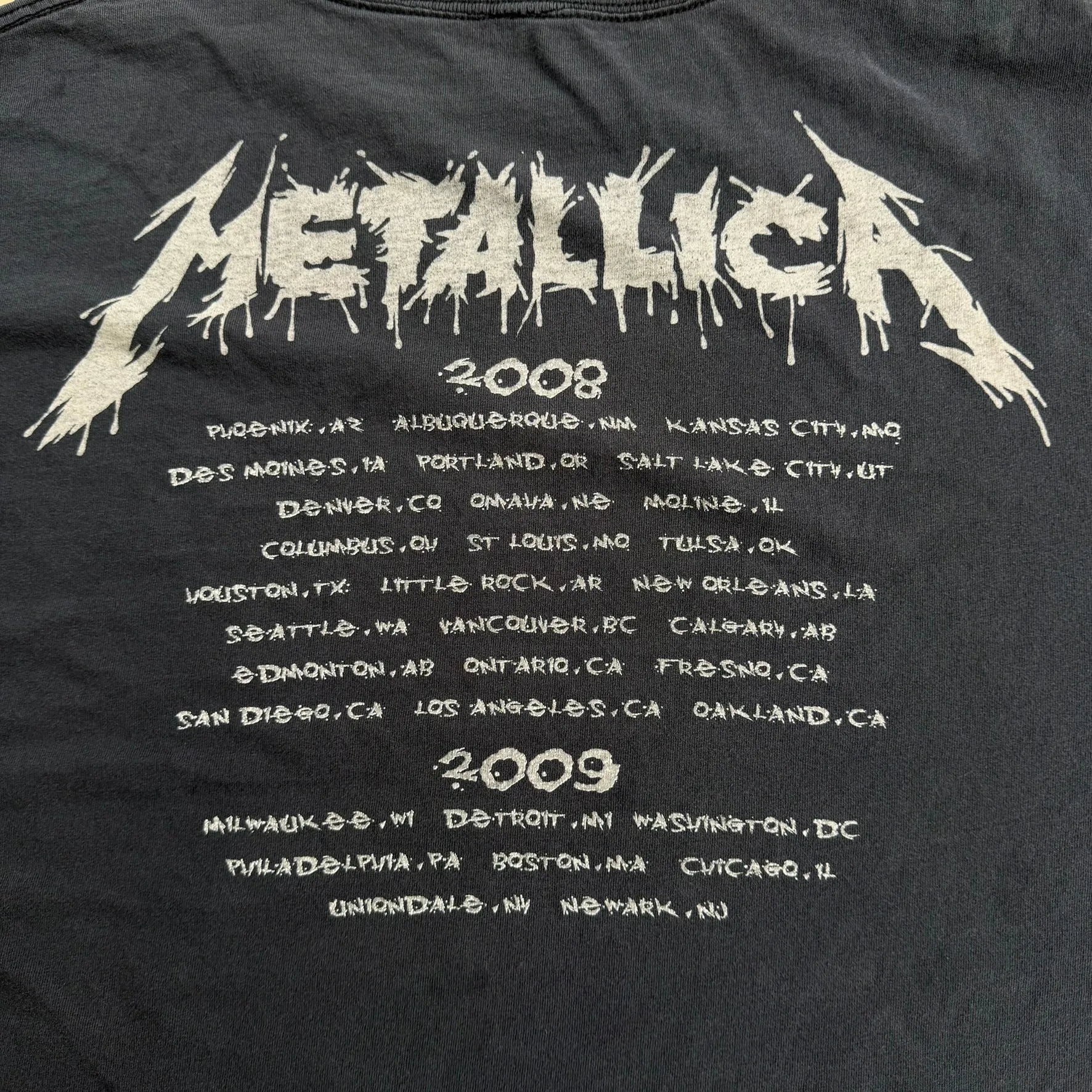 J- Vintage '08 Metallica World Magnetic Tour Graphic Tee - XL sold by HG Vintage product image thumbnail 5
