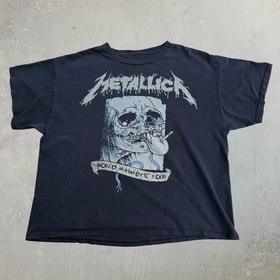 J- Vintage '08 Metallica World Magnetic Tour Graphic Tee - XL sold by HG Vintage