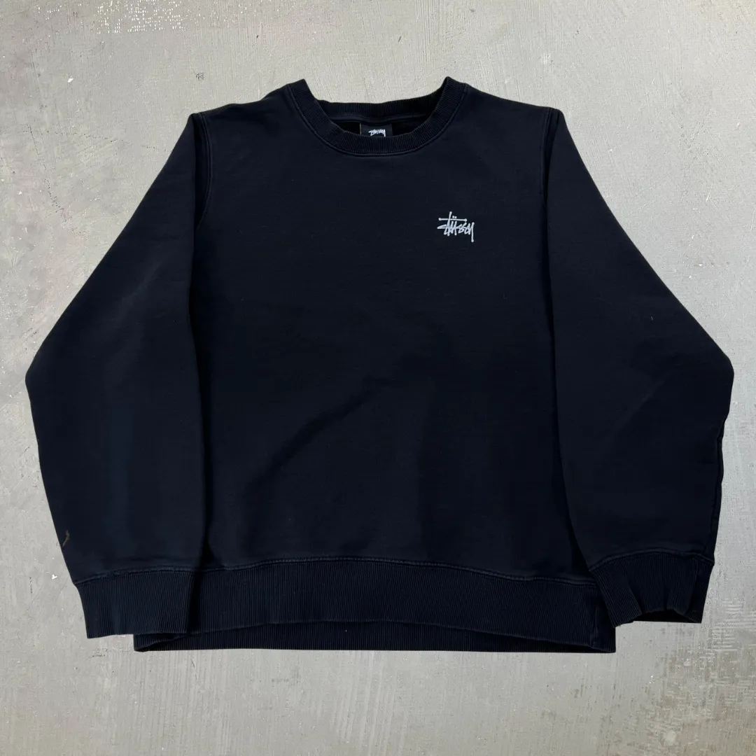 J- Vintage Stussy Cursive Text Logo Crewneck - L sold by HG Vintage