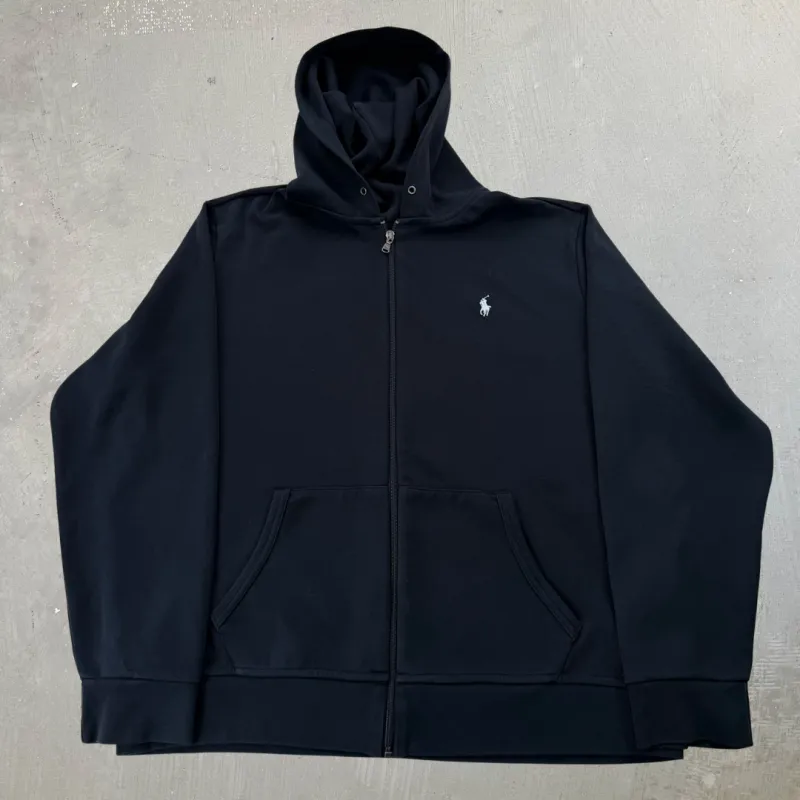 J- Polo Ralph Lauren Performance Embroidered Logo Zip Up Hoodie - XL made by HG Vintage
