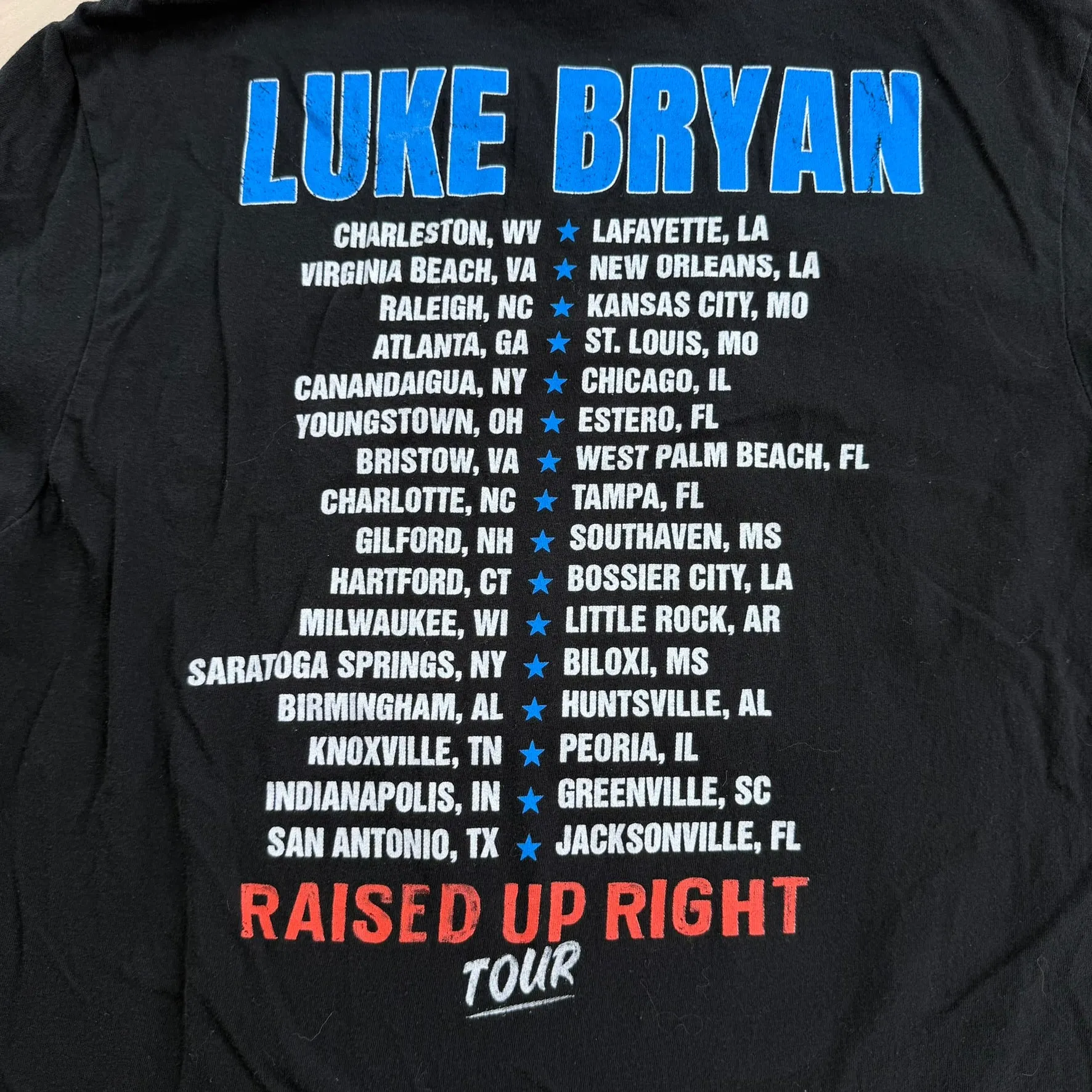 J- '22 Luke Bryan Raised Up Right Tour Picture Tee - M sold by HG Vintage product image thumbnail 4