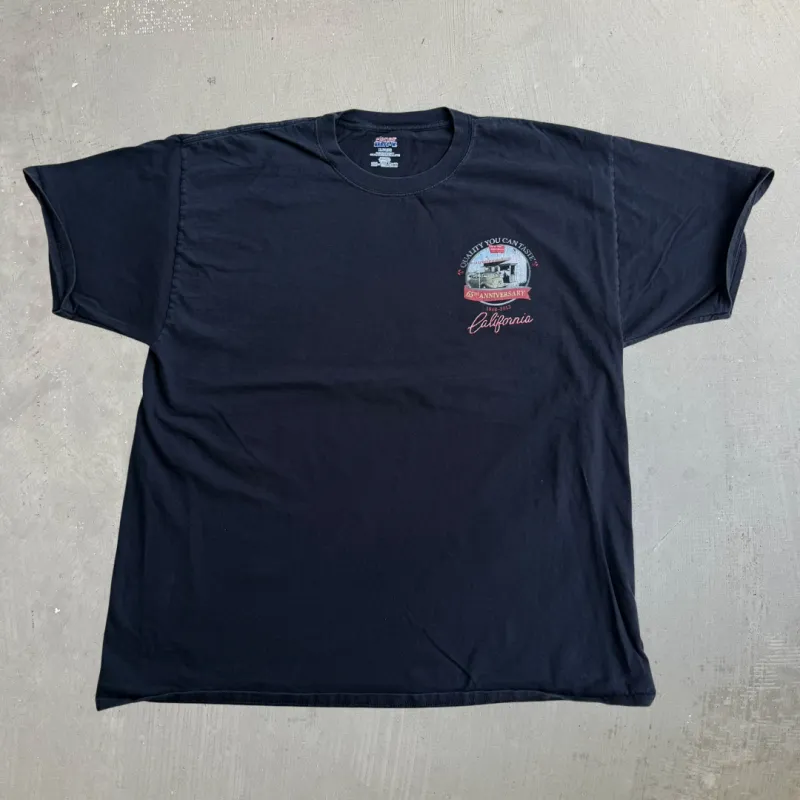 J- Vintage '13 In & Out Burger California 65th Anniversary Graphic Tee - XL made by Hard Rock Cafe