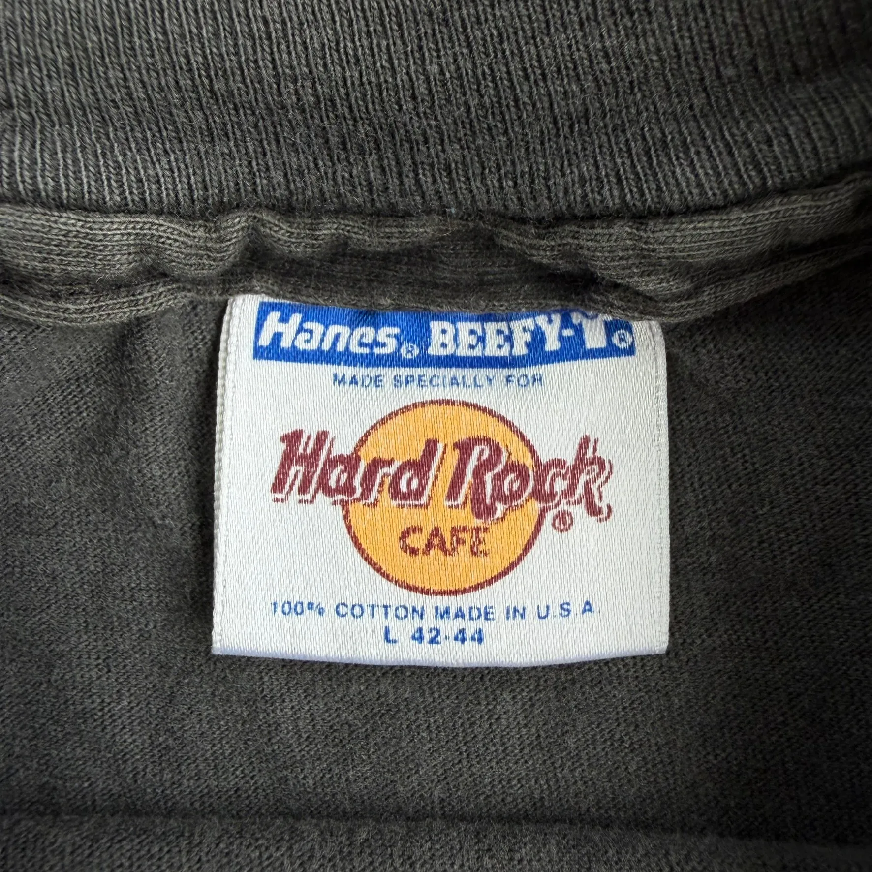 J- Vintage Hard Rock Cafe Dallas Logo Made In USA Single Stitch Hanes Tag Tee - L sold by HG Vintage product image thumbnail 3