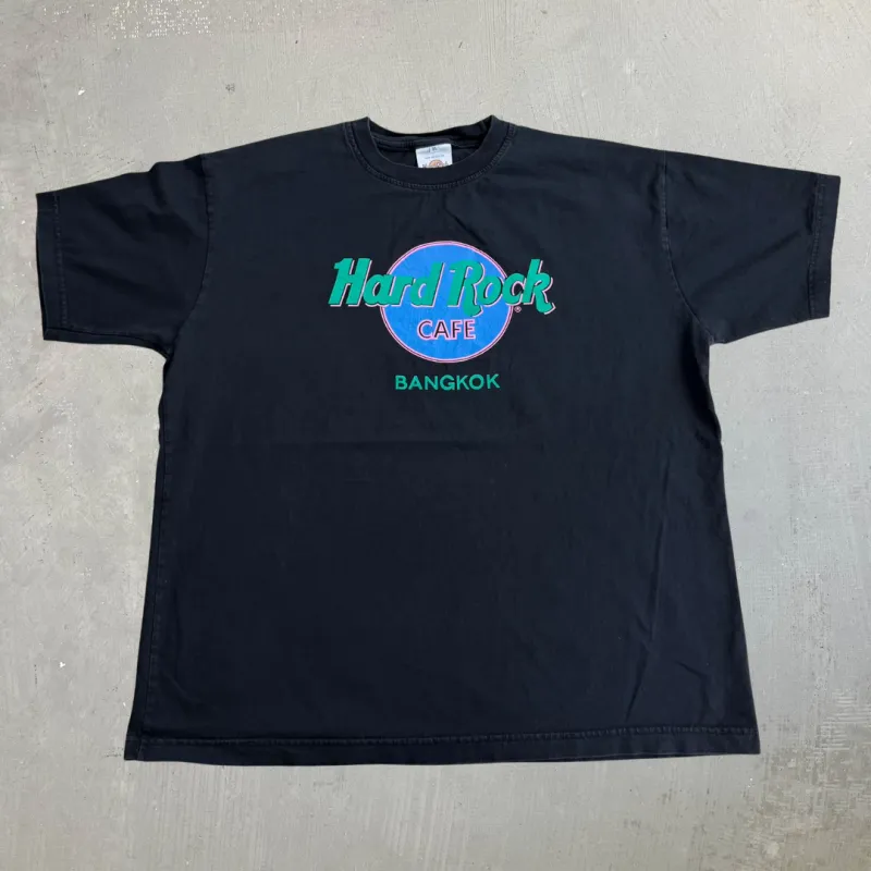 J- Vintage Hard Rock Cafe Bangkok Neon Colors Logo Graphic Tee - XL made by Hard Rock Cafe