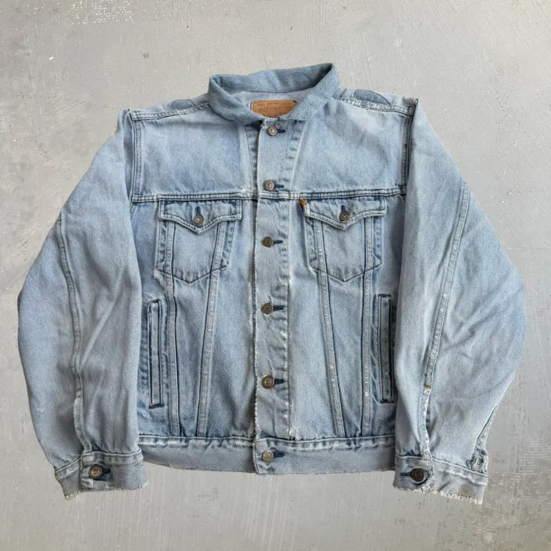 J- Vintage Levi's Orange Tab 70515 0212 Trucker Denim Jacket - 44 (fits L) made by HG Vintage