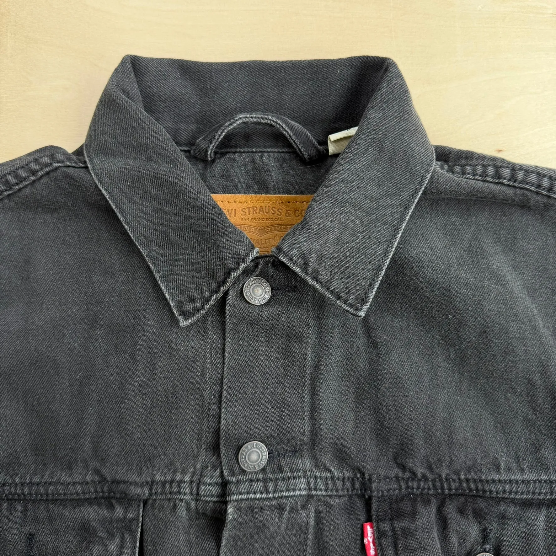 J- Levi's Vintage Fit Black Denim Jacket - M sold by HG Vintage product image thumbnail 2