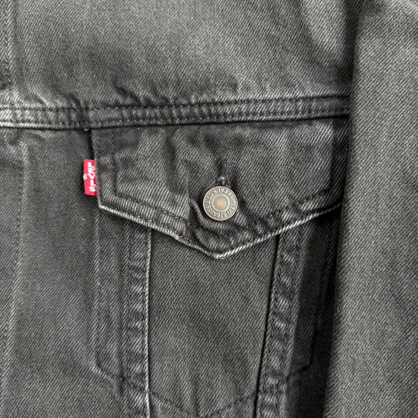 J- Levi's Vintage Fit Black Denim Jacket - M sold by HG Vintage product image thumbnail 3