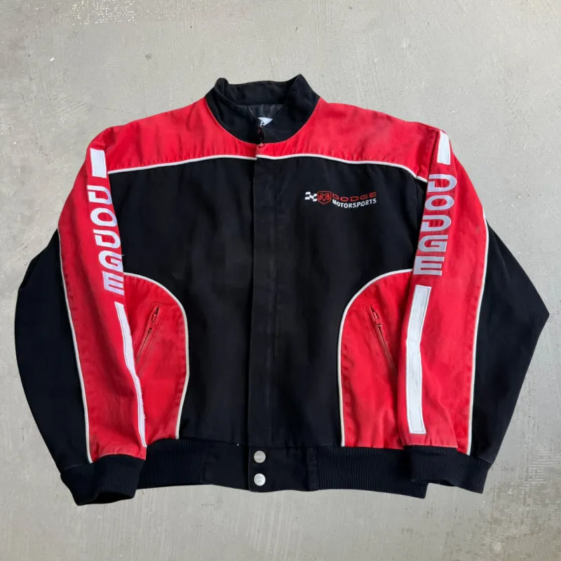 J- Vintage Dodge Motorsports Racing Champions Apparel Racing Jacket - L made by Nascar
