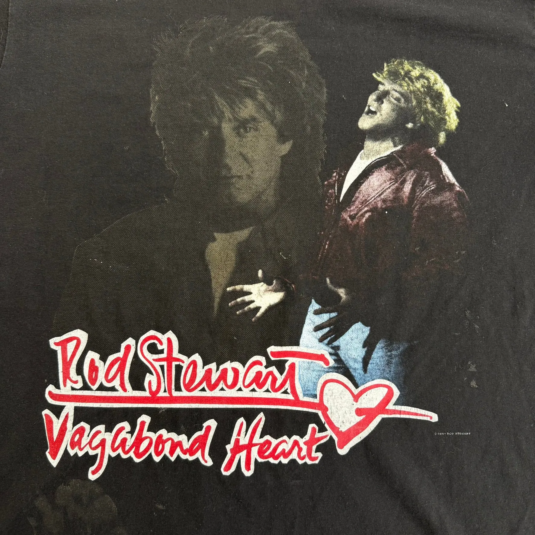 J- Vintage '91 Rod Stewart Vagabond Heart Tour Picture Made In USA Single Stitch Tee - L sold by HG Vintage product image thumbnail 2