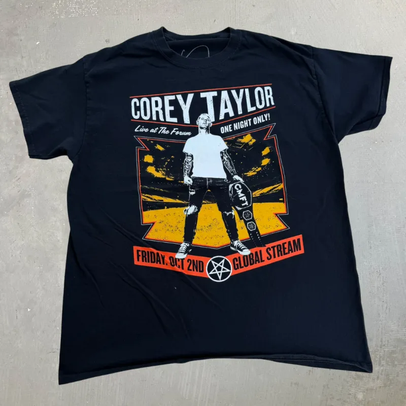 J- '20 Corey Taylor Live At The Forum Graphic Tee - L made by HG Vintage