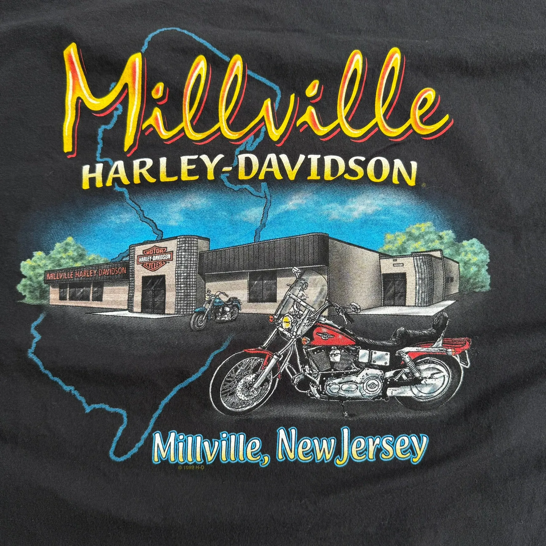 J- Vintage '07 Harley Davidson Millville New Jersey Graphic Tee - 2XL sold by HG Vintage product image thumbnail 4