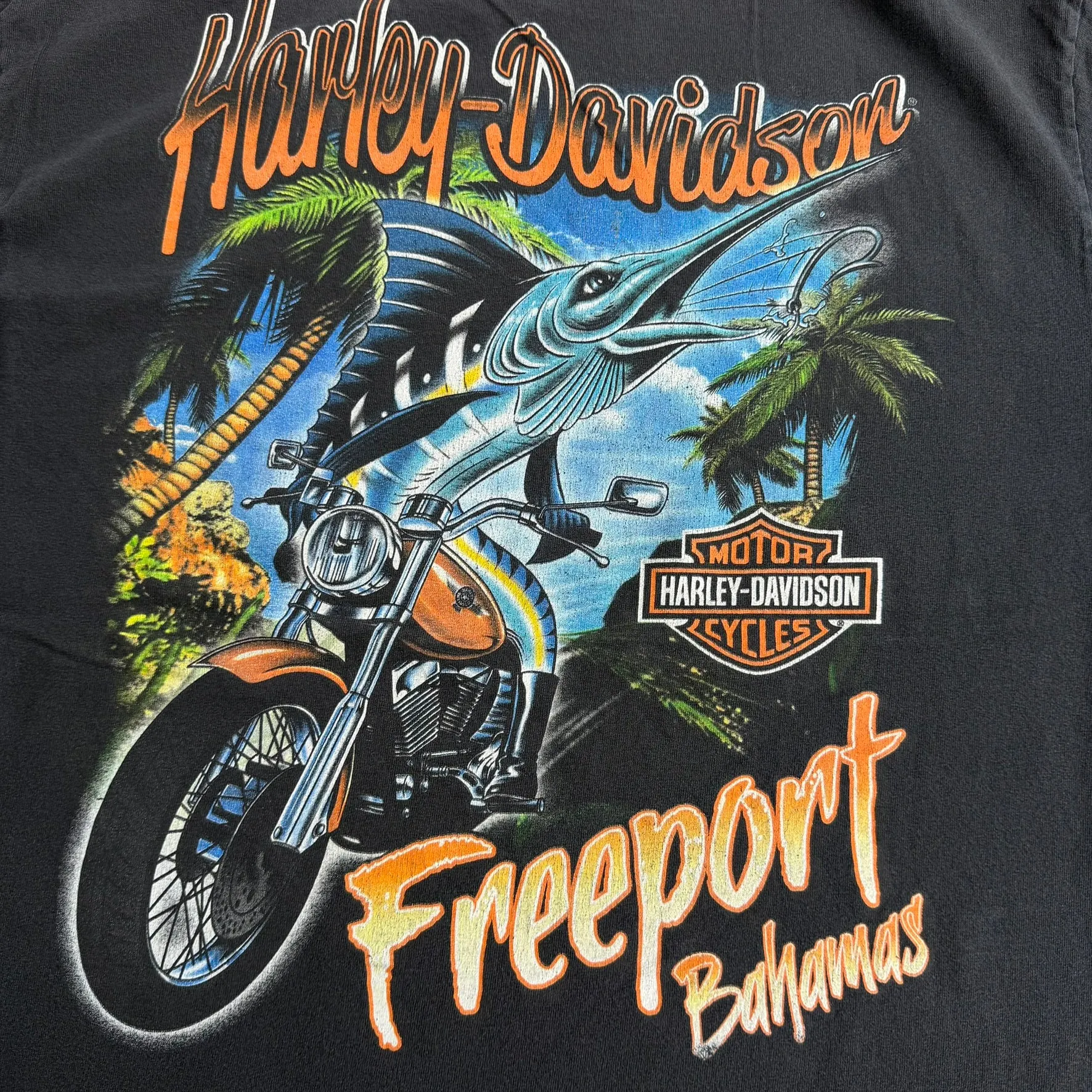 J- Vintage Harley Davidson Freeport Bahamas Graphic Tee - L sold by HG Vintage product image thumbnail 4