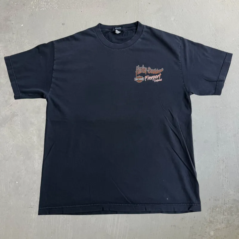 J- Vintage Harley Davidson Freeport Bahamas Graphic Tee - L made by Harley-Davidson