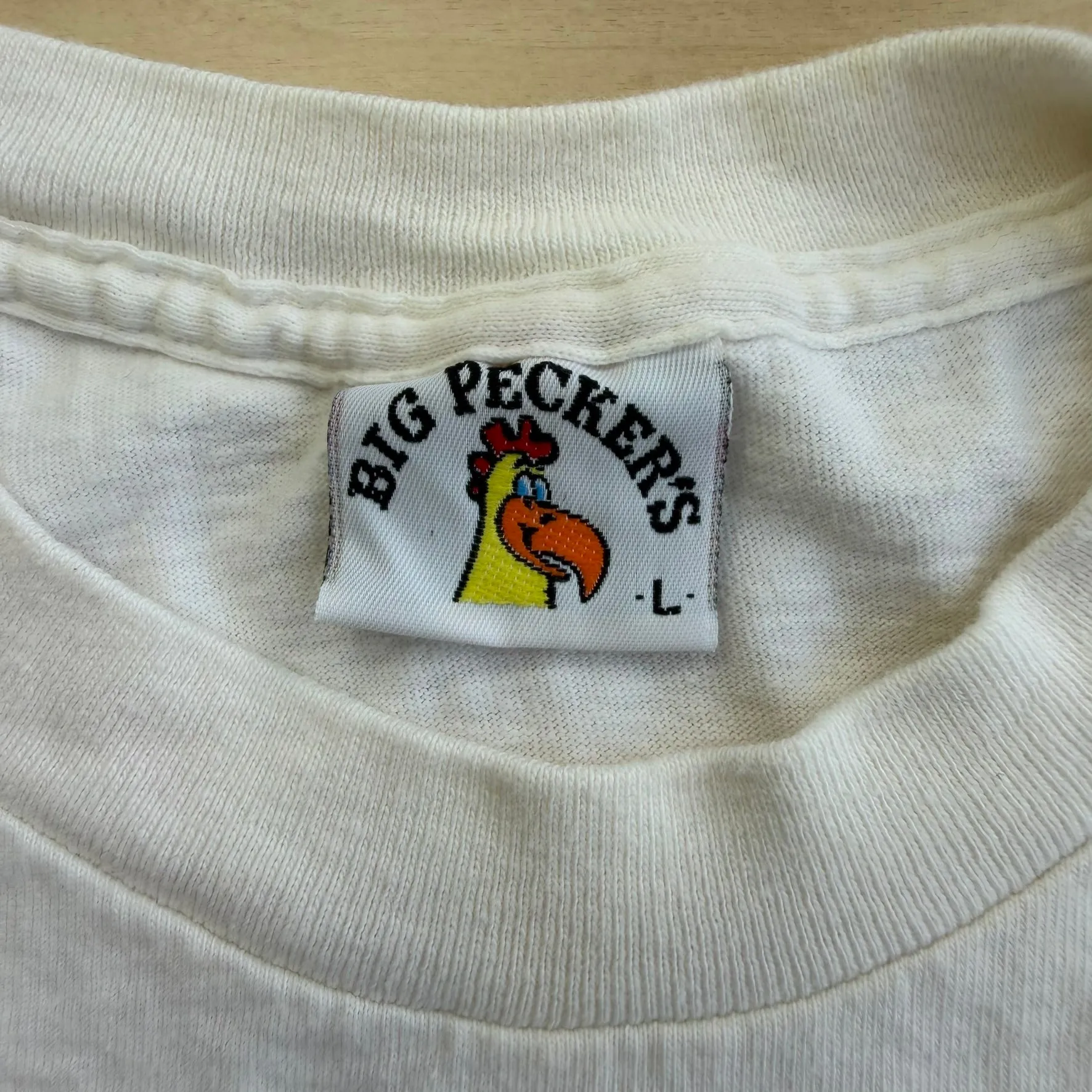 J- Vintage '88 Big Pecker Bar & Grill Graphic Made In USA Single Stitch Tee - L sold by HG Vintage product image thumbnail 5