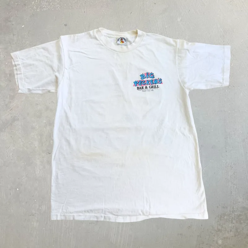 J- Vintage '88 Big Pecker Bar & Grill Graphic Made In USA Single Stitch Tee - L made by HG Vintage
