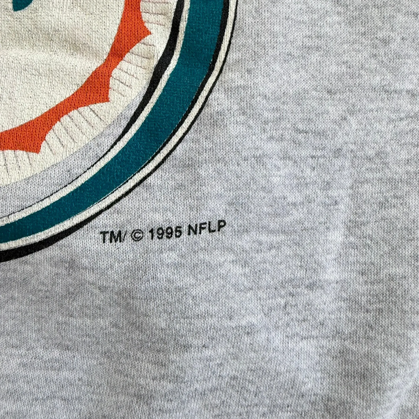 J- Vintage '95 Miami Dolphins NFL Logo 7 Graphic Made In USA Crewneck - L sold by HG Vintage product image thumbnail 3