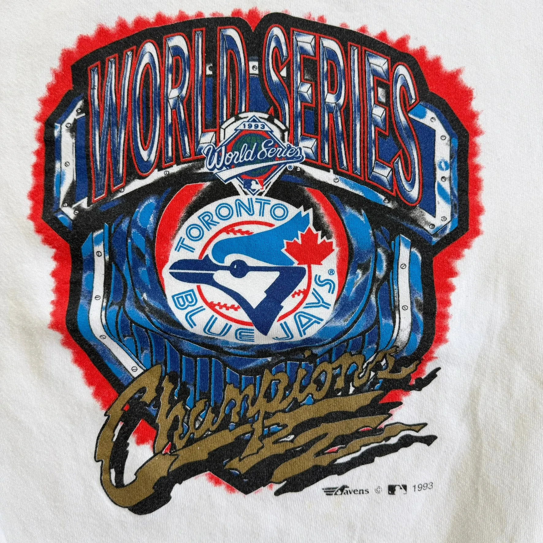 J- Vintage '93 Toronto Blue Jays MLB B2B World Series Champions Graphic Crewneck - XL sold by HG Vintage product image thumbnail 2