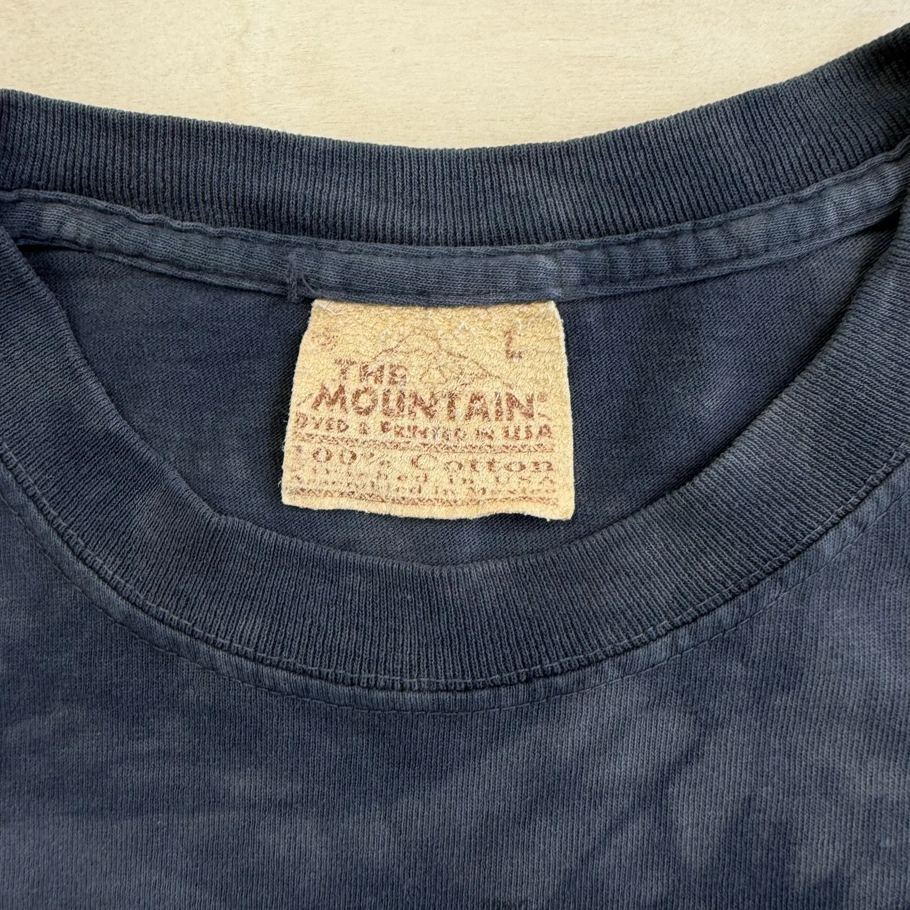 J- Vintage '02 The Mountain Wolf & Tree Graphic Acid Wash Tee - L sold by HG Vintage product image thumbnail 4