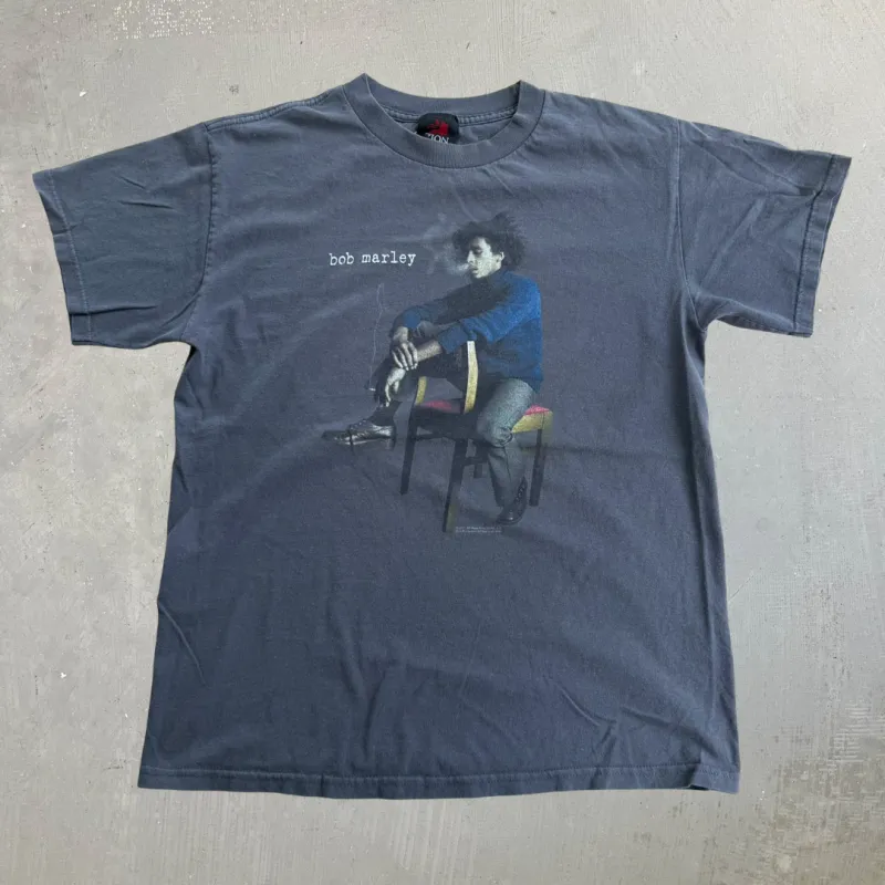 J- Vintage '01 Zion Bob Marley Smoking Graphic Tee - M made by HG Vintage