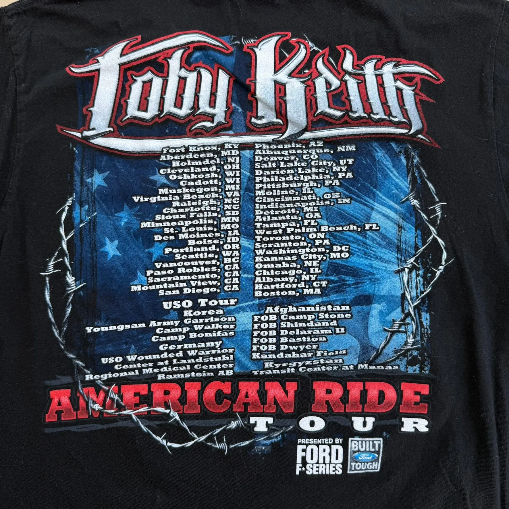 J- Vintage '10 Toby Keith American Ride Tour Picture Tee - L sold by HG Vintage product image thumbnail 4