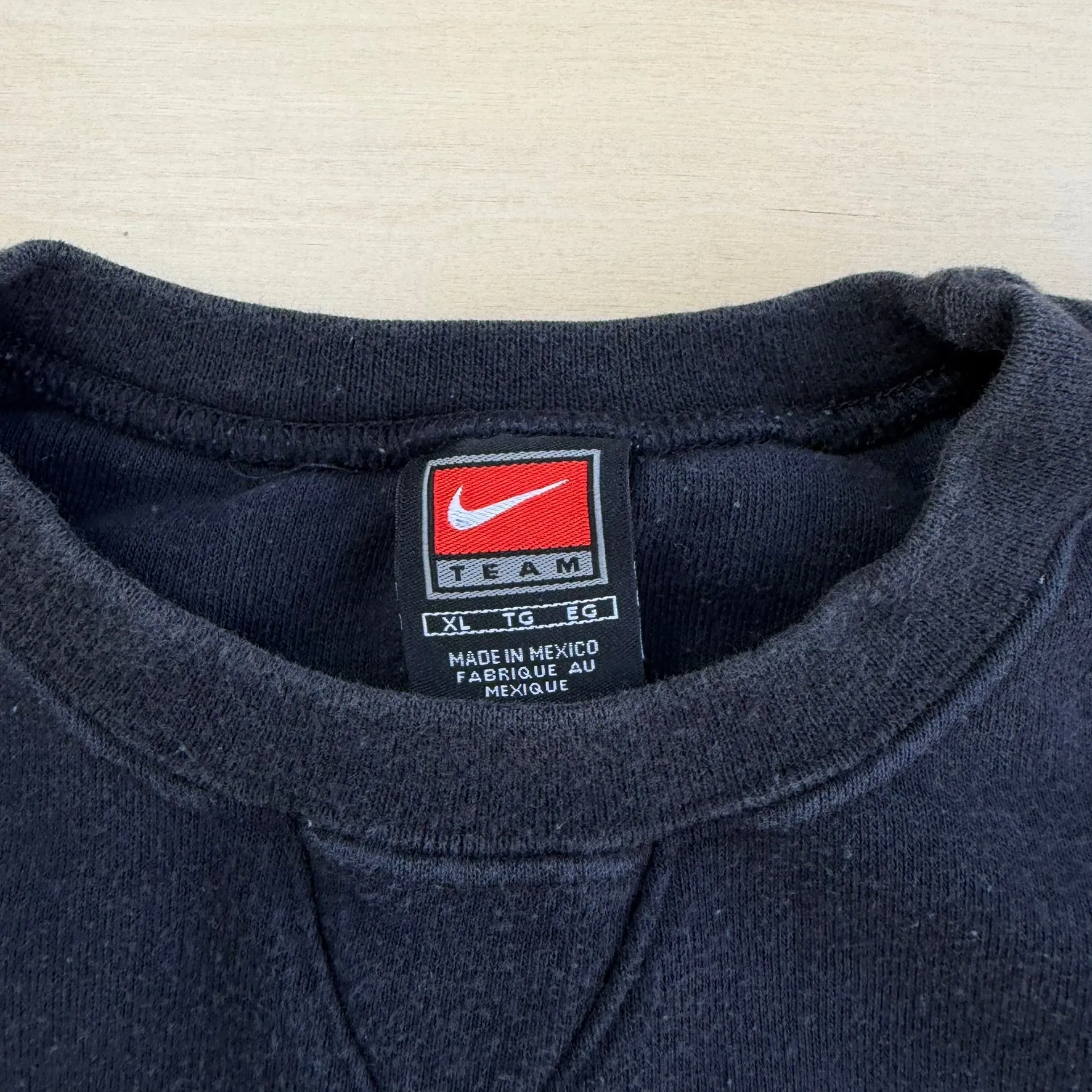 J- Vintage Nike Team Chenille Embroidered Text Crewneck - XL sold by HG Vintage product image thumbnail 3