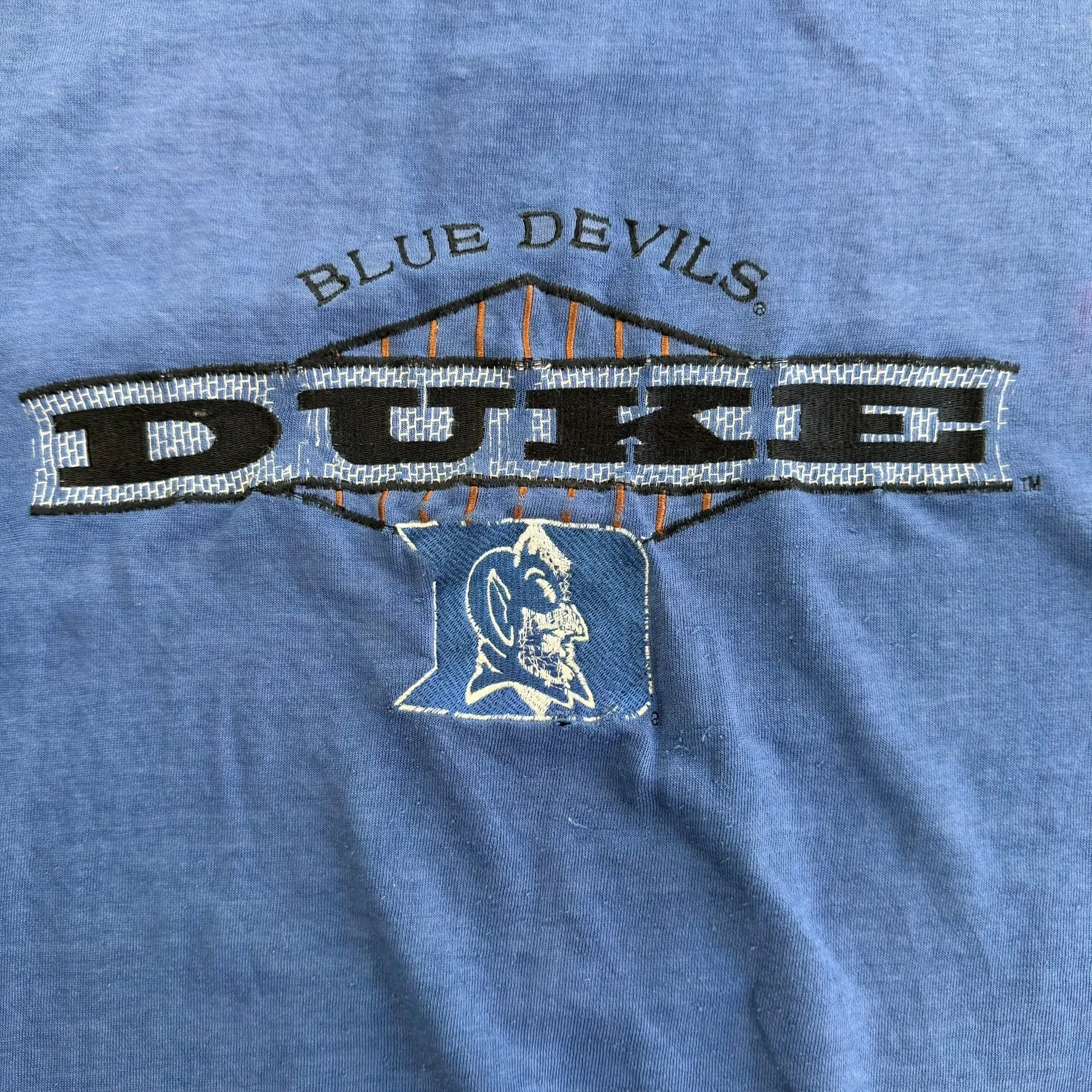 J- Vintage University Of Duke Blue Devils Starter Embroidered Graphic Crewneck - XL sold by HG Vintage product image thumbnail 2