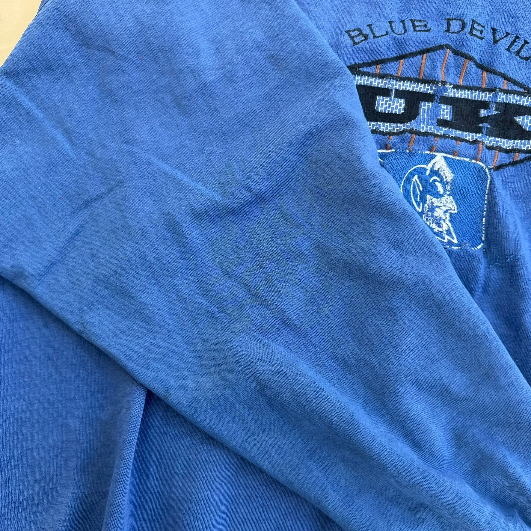 J- Vintage University Of Duke Blue Devils Starter Embroidered Graphic Crewneck - XL sold by HG Vintage product image thumbnail 3