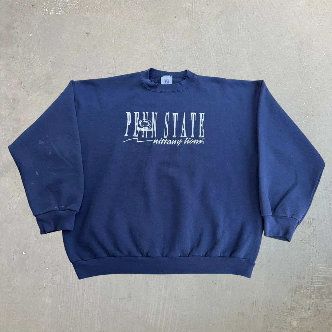 J- Vintage Penn State Nittany Lions Embroidered Graphic Made In USA Logo 7 Crewneck - 2XL sold by HG Vintage
