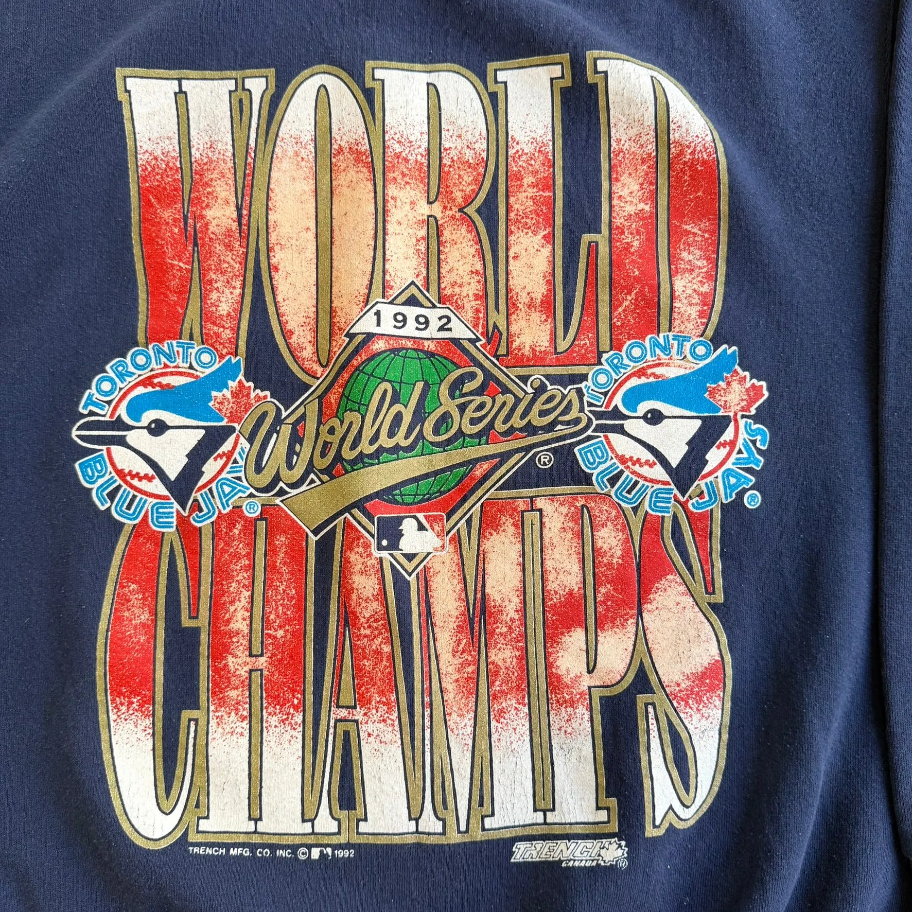 J- Vintage '92 Toronto Blue Jays MLB World Series Champions Crewneck - XL sold by HG Vintage product image thumbnail 2