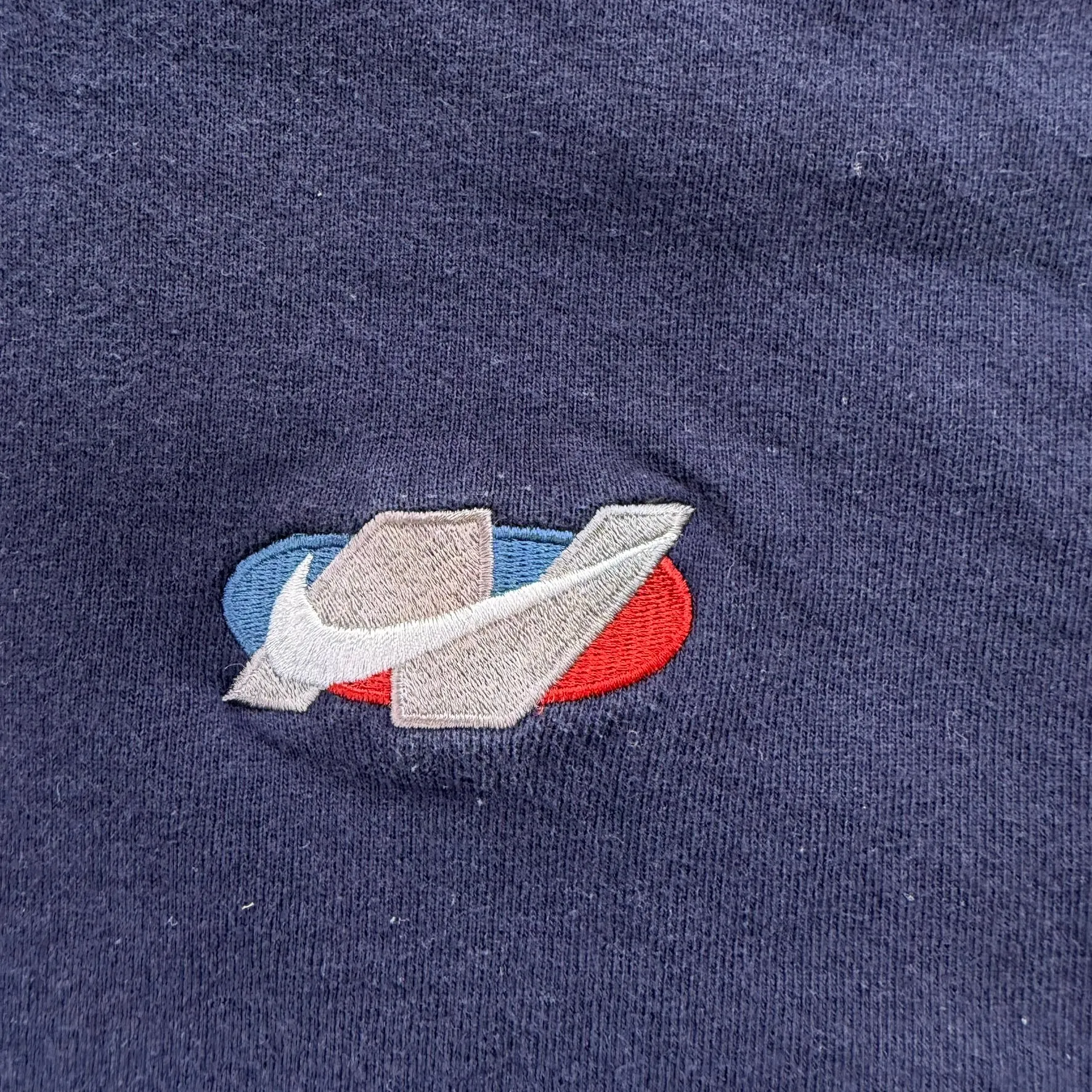 J- Vintage 90s Nike Embroidered Swoosh Navy Hoodie - 2XL sold by HG Vintage product image thumbnail 2