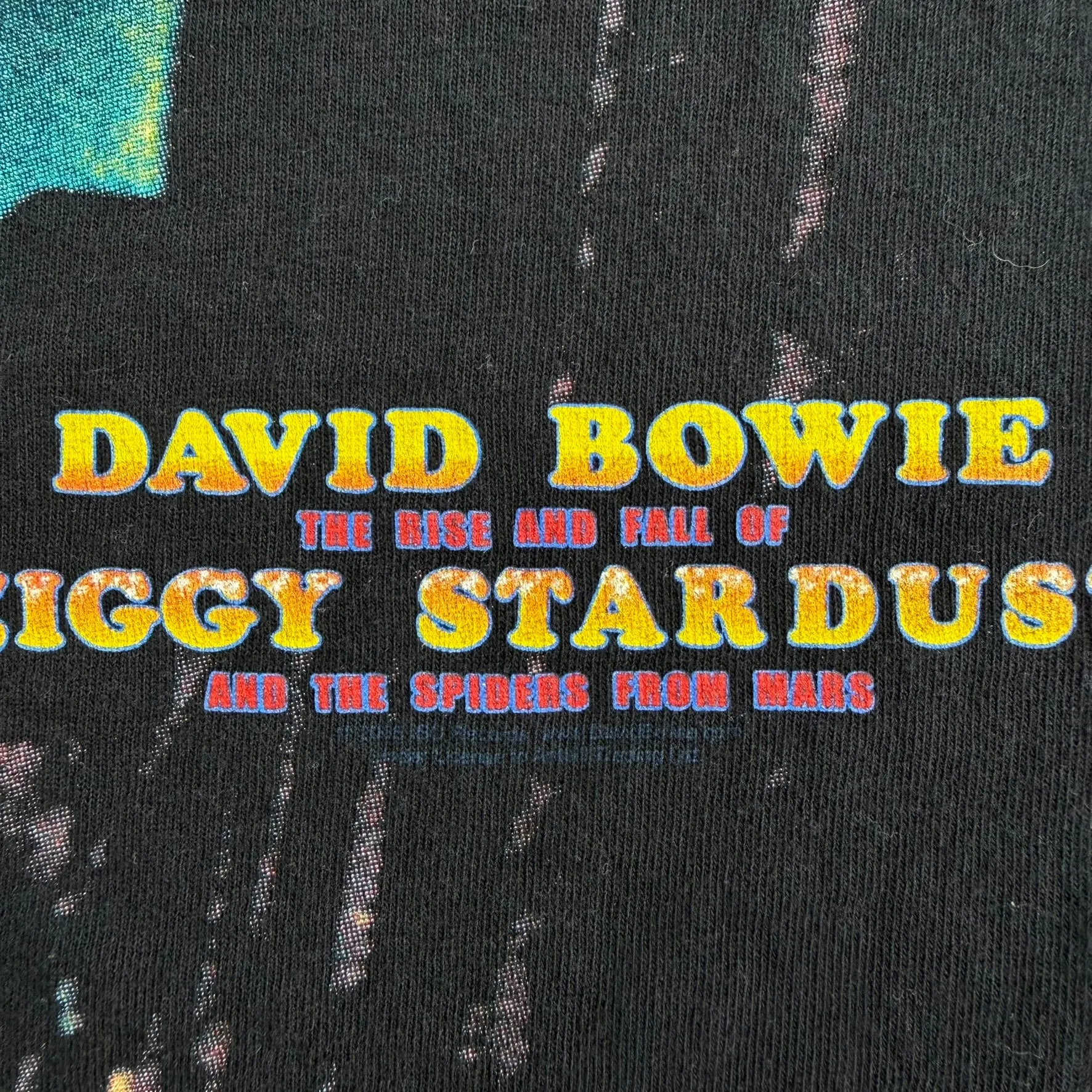 J- Vintage Liquid Blue David Bowie The Rise & Fall Of Ziggy Stardust Graphic Tee - L sold by HG Vintage product image thumbnail 3