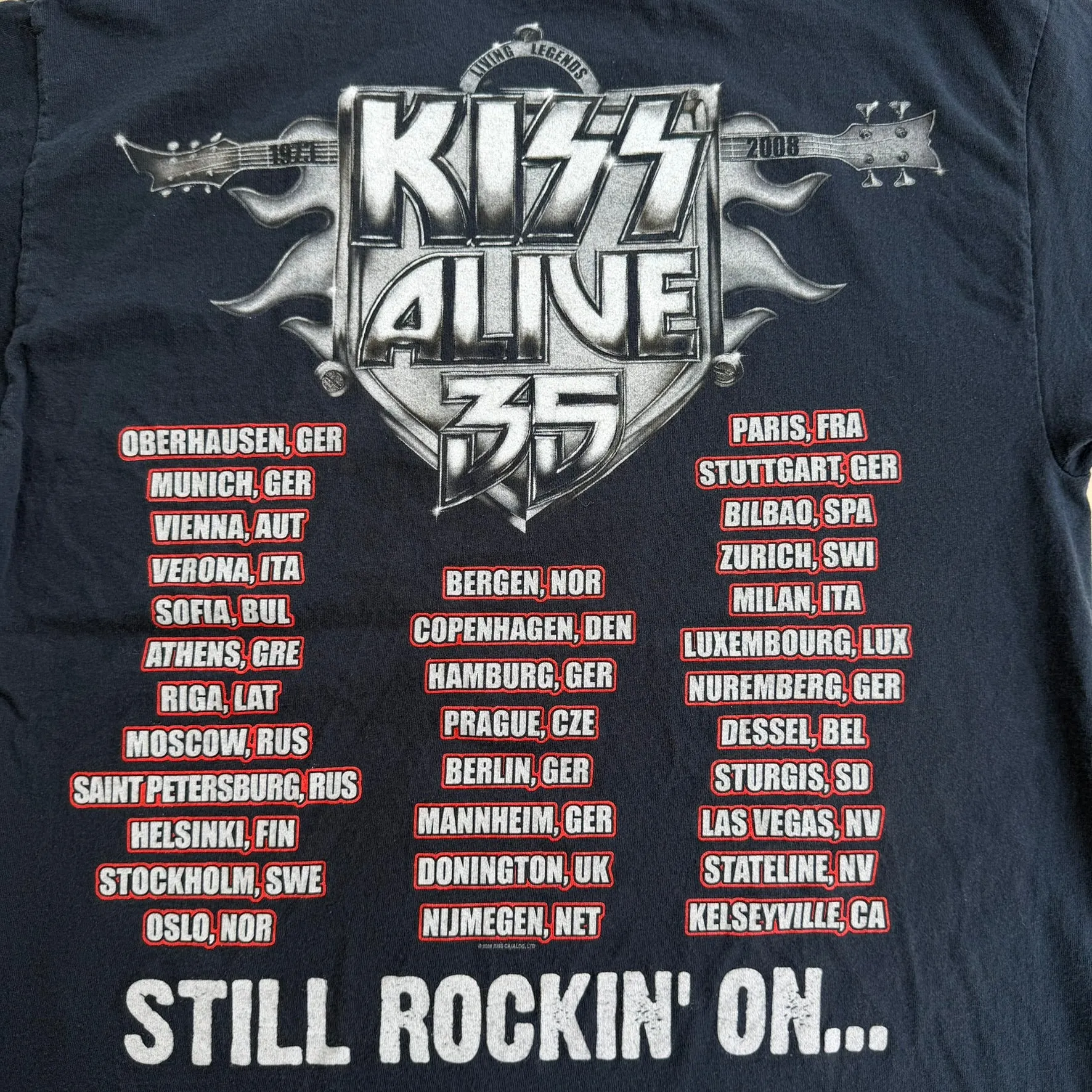 J- Vintage '08 Kiss Alive 35 Living Legends Tour Graphic Tee - L sold by HG Vintage product image thumbnail 5