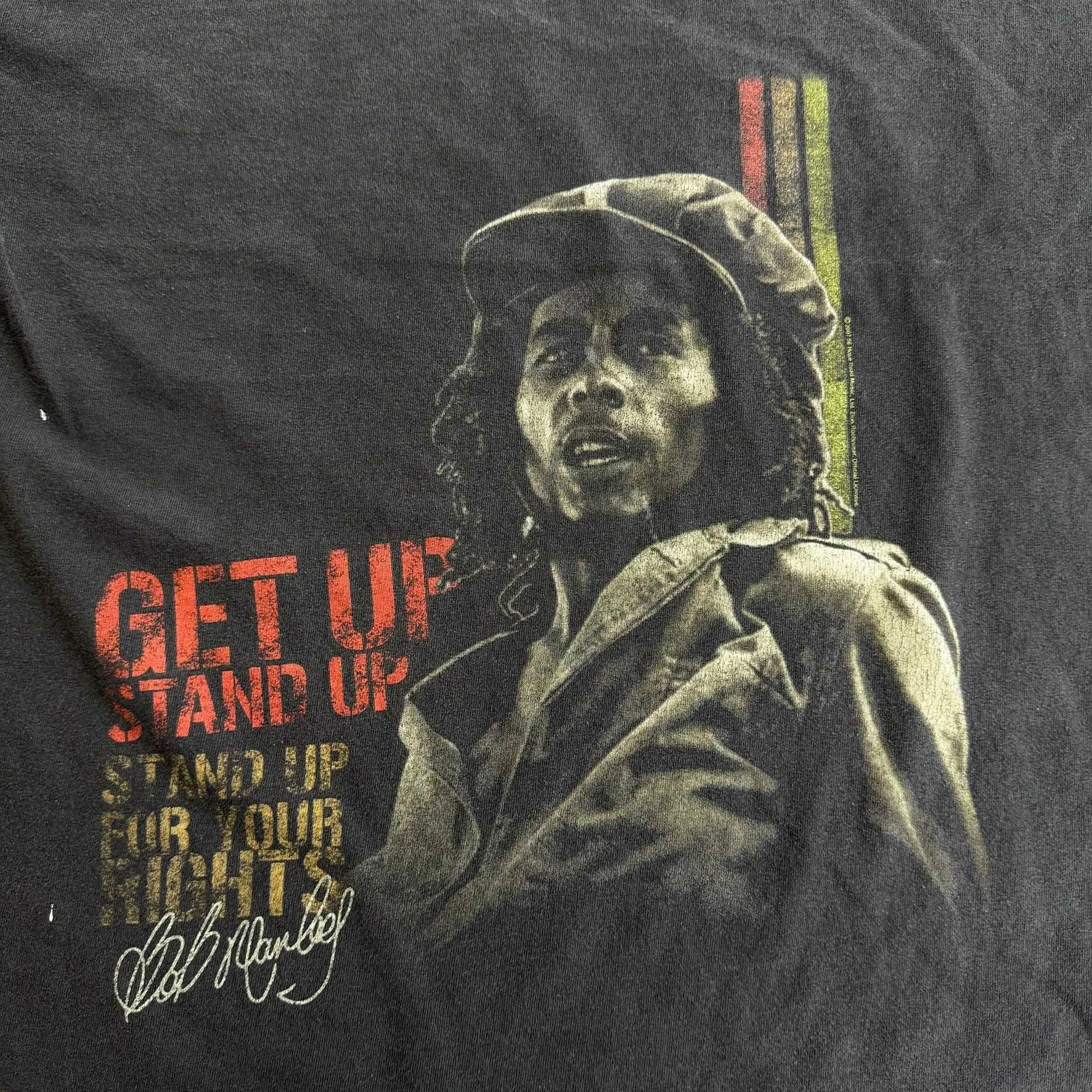 J- Vintage '03 Zion Bob Marley Get Up Stand Up Text & Graphic Tee - XL sold by HG Vintage product image thumbnail 2