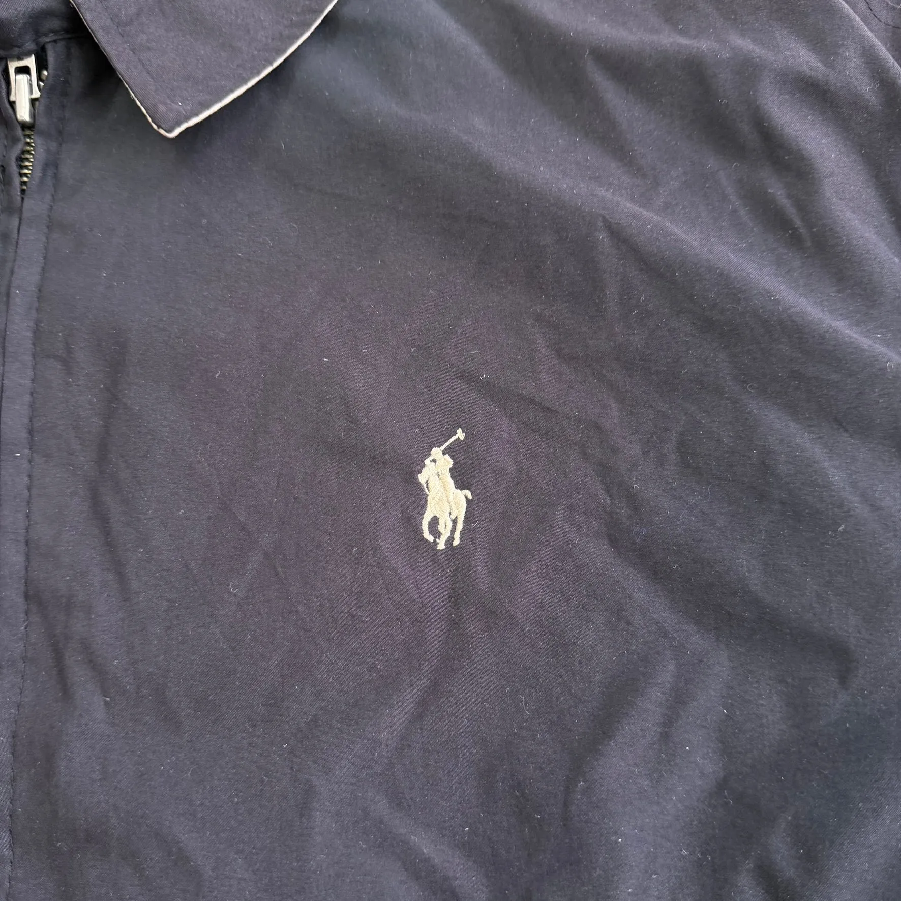 J- Vintage Polo RL Embroidered Logo Bomber Style Black Zip Up Jacket - L sold by HG Vintage product image thumbnail 2