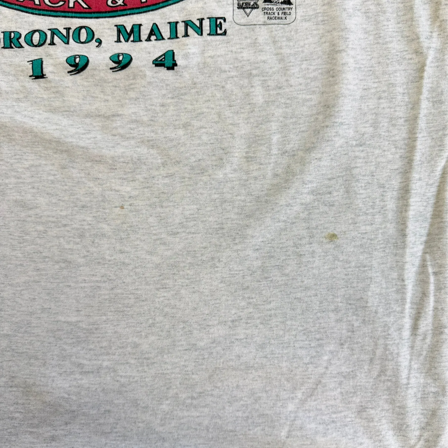 J- Vintage '94 Orono Maine Junior Olympic Track & Field Graphic Made In USA Single Stitch Tee - L sold by HG Vintage product image thumbnail 4