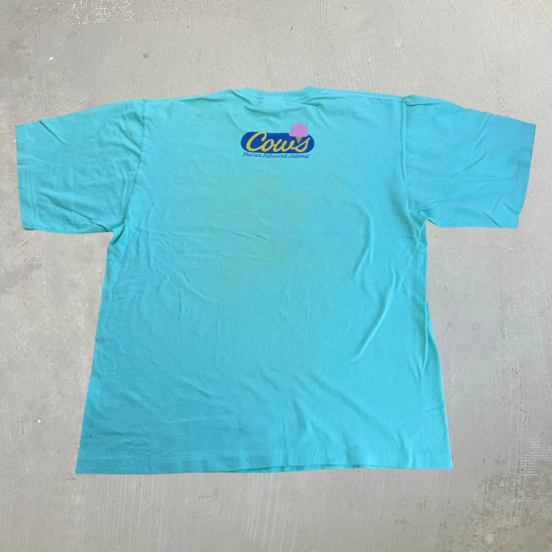J- Vintage '89 Andrew Williams Cow & Watermelon Graphic Single Stitch Tee - L sold by HG Vintage product image thumbnail 3