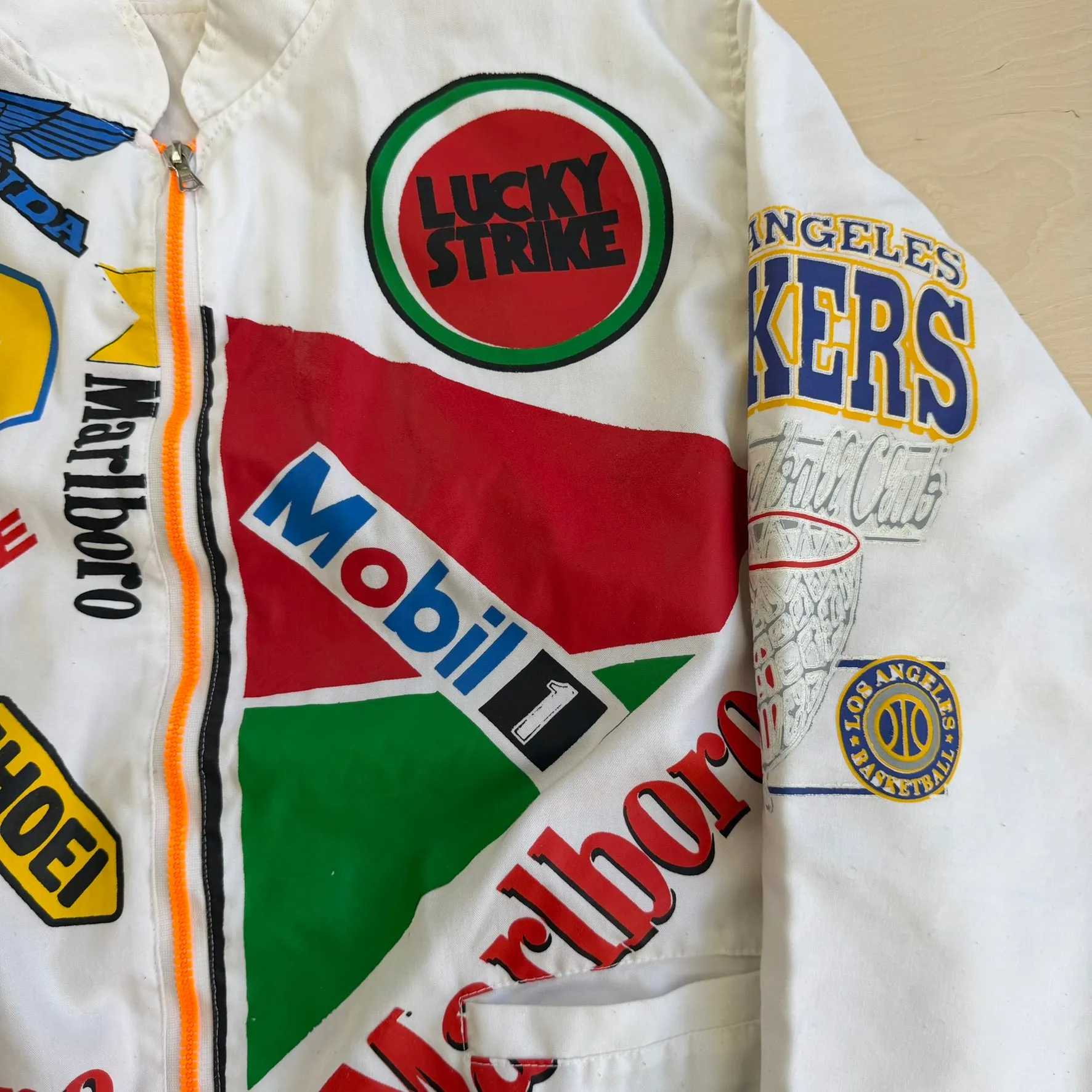 J- Vintage Aprilia Motorcycles Lightweight Bomber Jacket - L sold by HG Vintage product image thumbnail 2