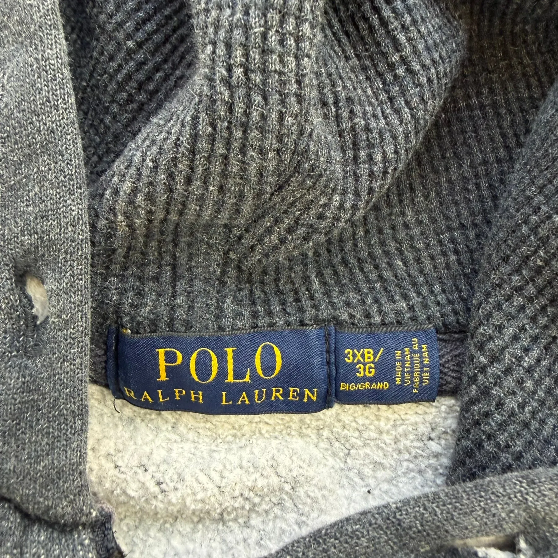J- Vintage Polo RL Embroidered Logo Zip Up Hoodie - 3XL Big sold by HG Vintage product image thumbnail 4