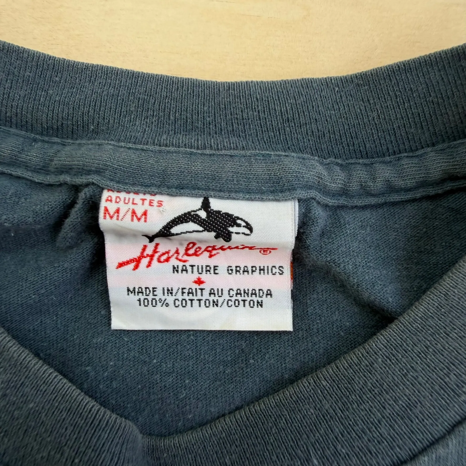 J- Vintage Harrison Hot Springs BC Wolves Graphic Single Stitch Tee - M sold by HG Vintage product image thumbnail 3