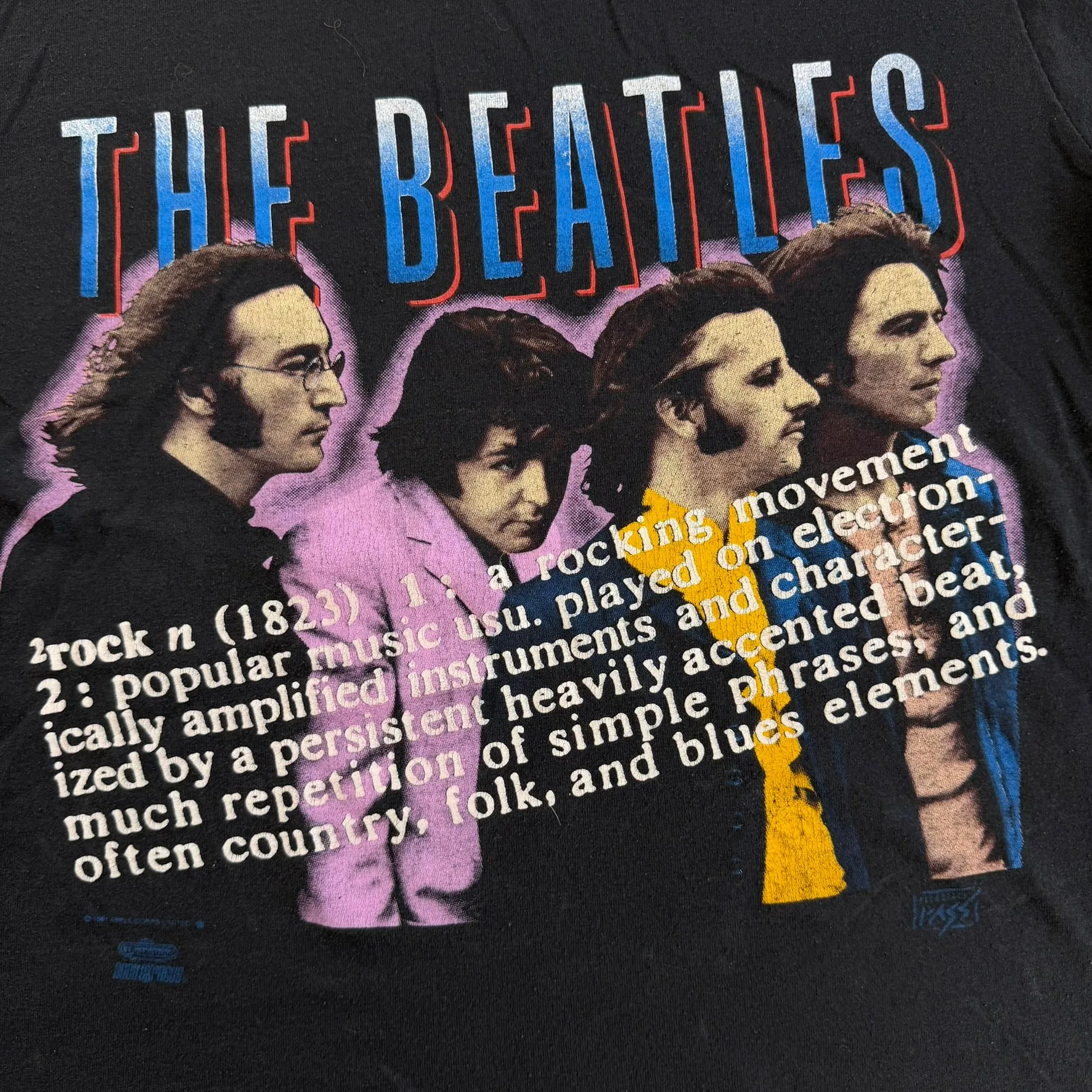 J- Vintage '94 The Beatles Graphic Backstage Pass Tag Single Stitch Tee - M sold by HG Vintage product image thumbnail 2