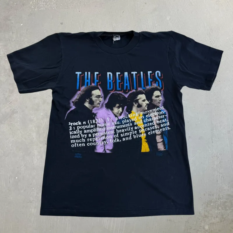 J- Vintage '94 The Beatles Graphic Backstage Pass Tag Single Stitch Tee - M made by HG Vintage