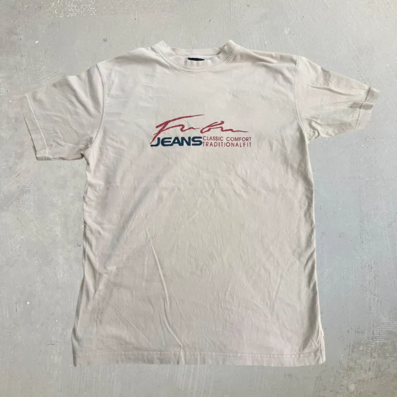 J- Vintage Y2K Fubu Jeans Text Graphic Tee - L made by HG Vintage
